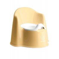 Olita cu protectie spate Potty Chair Powder BabyBjorn Yellow White