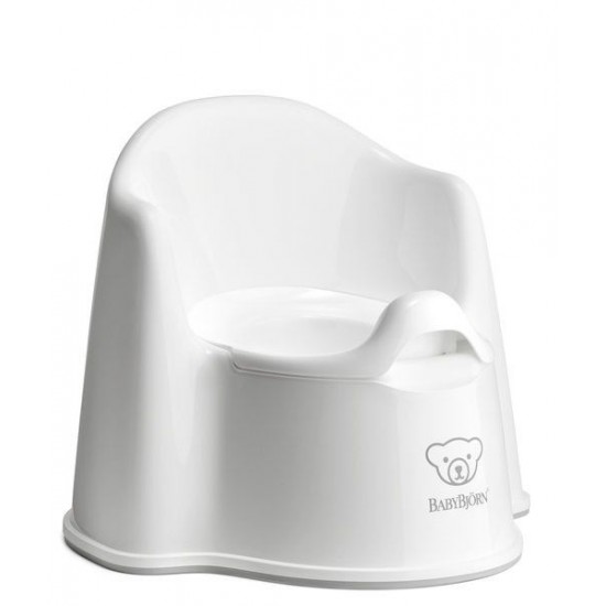 Olita cu protectie spate Potty Chair BabyBjorn White