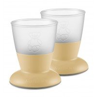 Set 2 pahare pentru bebe BabyBjorn - Powder Yellow