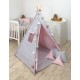 Cort de joaca Tipi 100x100 cm Geometric Pink Jolie