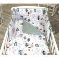 Lenjerie 3 Piese Arici Salvie 140*70 Jolie