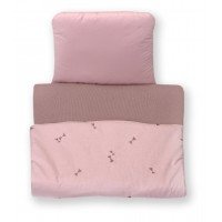 Lenjerie copii 3 piese Jolie Pure Rose 120*60 cm