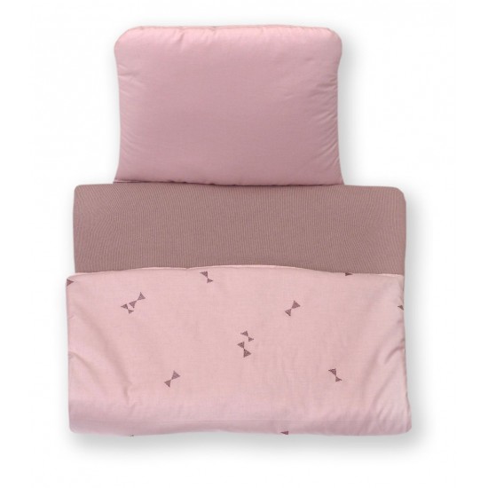 Lenjerie copii 3 piese Jolie Pure Rose 120*60 cm