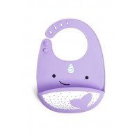 Bavetica de silicon Fold and Go Zoo Skip Hop - Balena