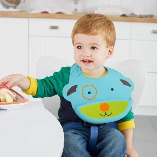 Bavetica de silicon Fold and Go Zoo Skip Hop - Catel 