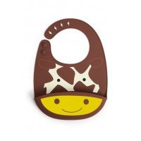 Bavetica de silicon Fold and Go Zoo Skip Hop - Girafa
