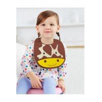 Bavetica de silicon Fold and Go Zoo Skip Hop - Girafa