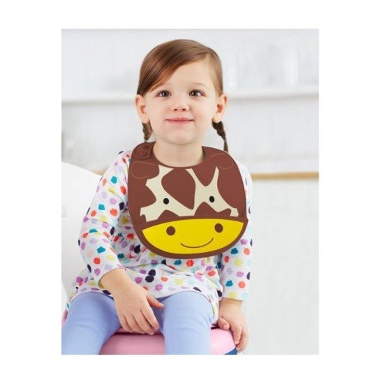 Bavetica de silicon Fold and Go Zoo Skip Hop - Girafa