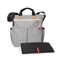 Geanta de scutece Skip Hop Duo Signature Grey Melange