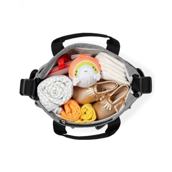 Geanta de scutece Skip Hop Duo Signature Grey Melange
