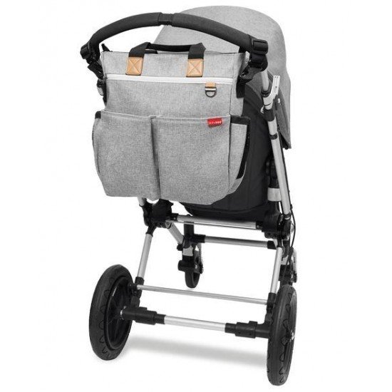 Geanta de scutece Skip Hop Duo Signature Grey Melange