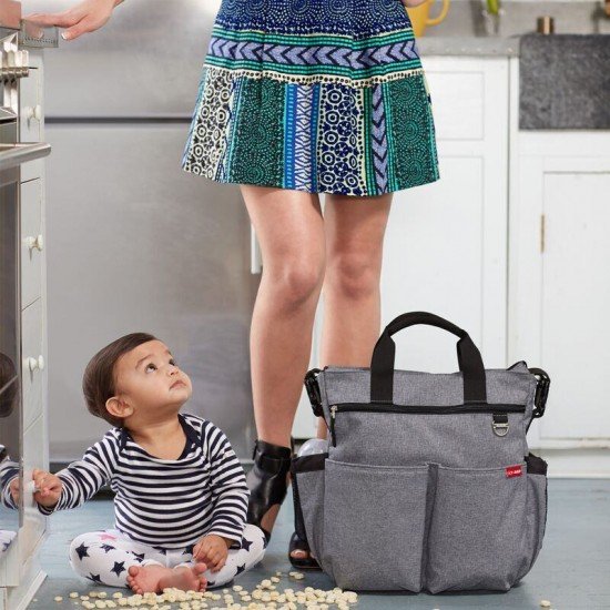 Geanta de scutece Duo Signature Skip Hop Heather Grey