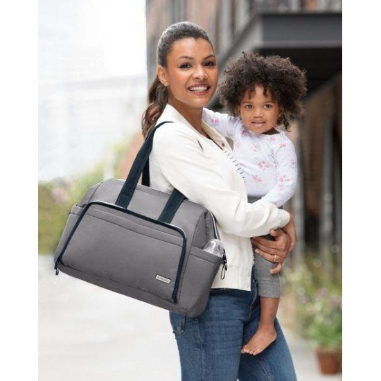 Geanta de scutece Skip Hop Satchel cu deschidere larga