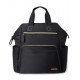 Geanta pentru scutece tip rucsac cu deschidere larga Black Skip Hop