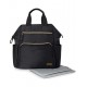 Geanta pentru scutece tip rucsac cu deschidere larga Black Skip Hop