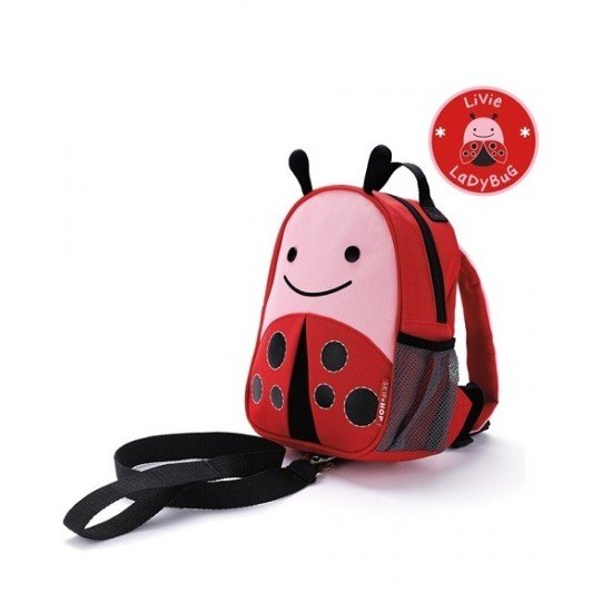 Ghiozdan cu centura de siguranta Skip Hop Zoo Buburuza