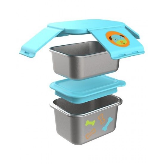 Kit pentru pranz din otel inoxidabil Skip Hop Zoo Catel