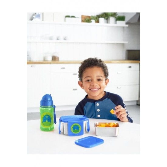 Kit pentru pranz din otel inoxidabil Skip Hop Zoo Dino