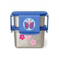 Kit pentru pranz din otel inoxidabil Skip Hop Zoo Fluture
