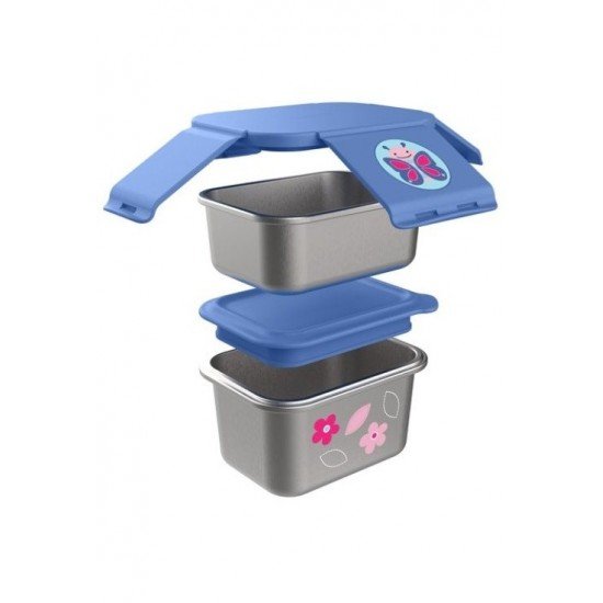 Kit pentru pranz din otel inoxidabil Skip Hop Zoo Fluture