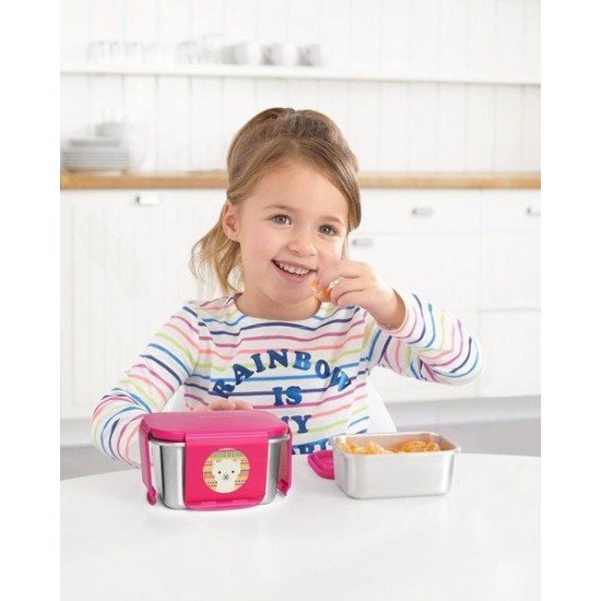 Kit pentru pranz din otel inoxidabil Skip Hop Zoo Lama