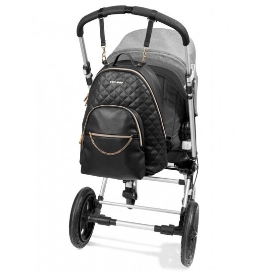 Rucsac pentru scutece matlasat Skip Hop Linx Negru