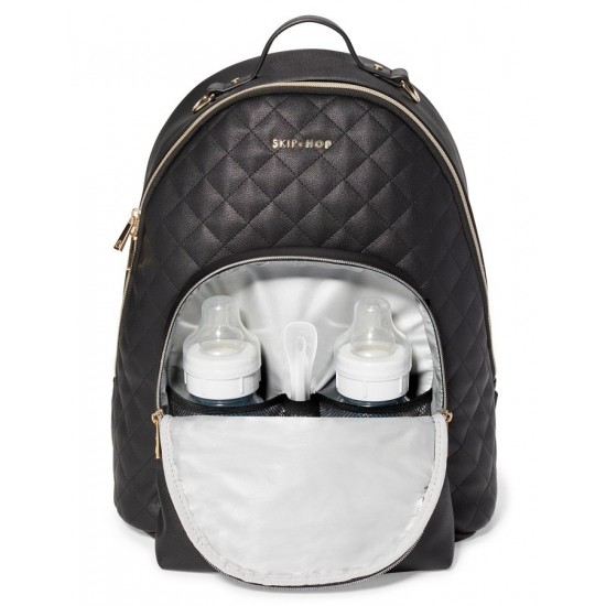 Rucsac pentru scutece matlasat Skip Hop Linx Negru