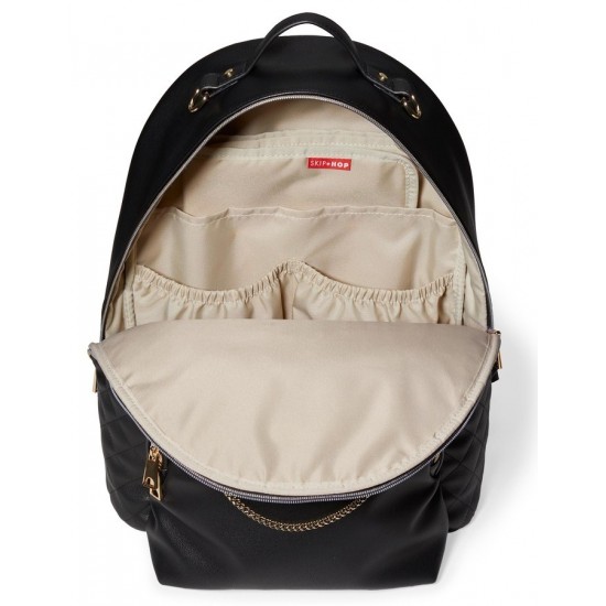 Rucsac pentru scutece matlasat Skip Hop Linx Negru