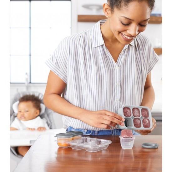 Recipiente pentru congelare Skip Hop Gri / Turcoaz