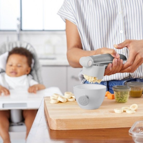 Set 2 boluri ergonomice Skip Hop - Soft gri si coral