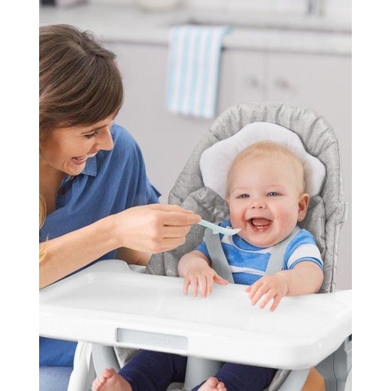 Set 2 lingurite Easy Feed Gri si turcoaz Skip Hop