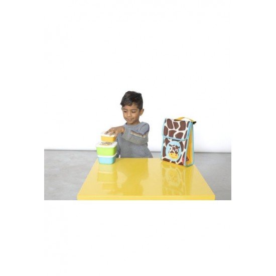 Set 3 cutii pentru pranz Zoo Skip Hop - Girafa
