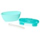 Set de calatorie pentru hranire Skip Hop - Soft turcoaz