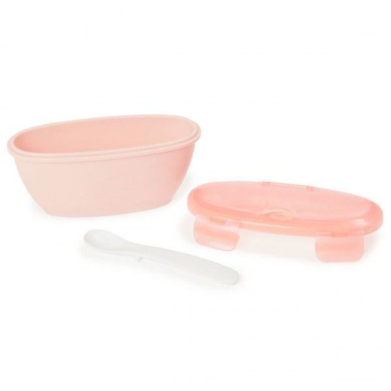 Set de calatorie pentru hranire Skip Hop - Soft coral
