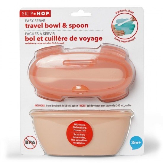 Set de calatorie pentru hranire Skip Hop - Soft coral