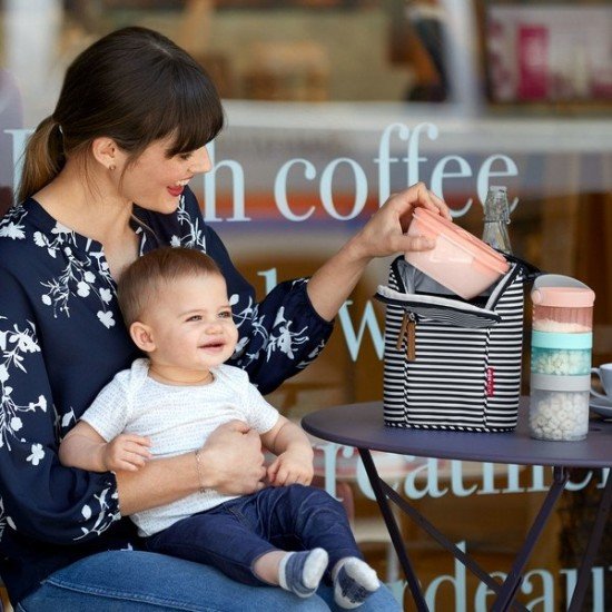 Set de calatorie pentru hranire Skip Hop - Soft coral