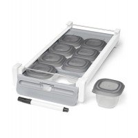 Set tava glisanta si recipiente pentru depozitare usoara Skip Hop - Gri