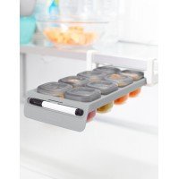 Set tava glisanta si recipiente pentru depozitare usoara Skip Hop - Gri