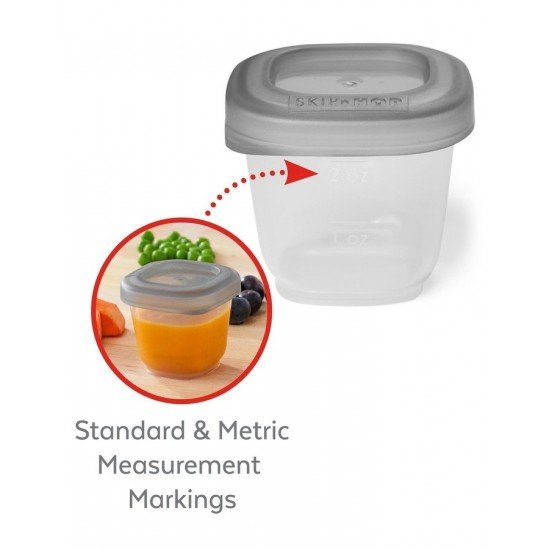 Set tava glisanta si recipiente pentru depozitare usoara Skip Hop - Gri