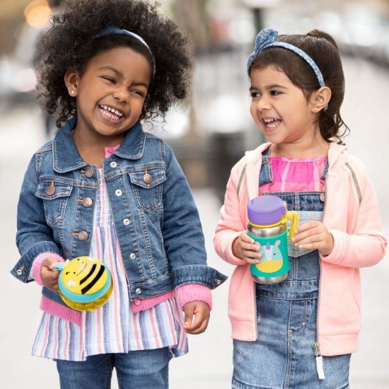 Sticla cu pai din otel inoxidabil Skip Hop Zoo Unicorn