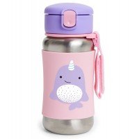 Sticla din otel inoxidabil cu pai Skip Hop Balena