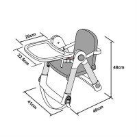 Booster pentru masa pliabil Flippa Dining Booster Red
