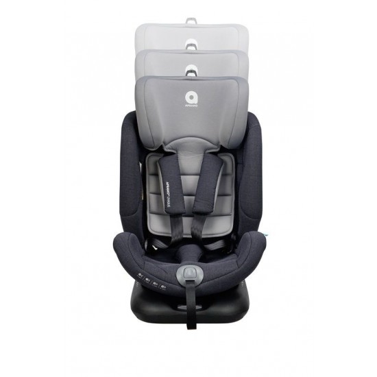 Scaun auto rotativ cu Isofix Unique Agate Grey 0 - 36 kg Apramo