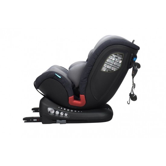 Scaun auto rotativ cu Isofix Unique Agate Grey 0 - 36 kg Apramo
