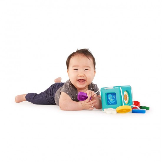 Jucarie bebelusi Baby Einstein - Cubul vesel Match and Grasp