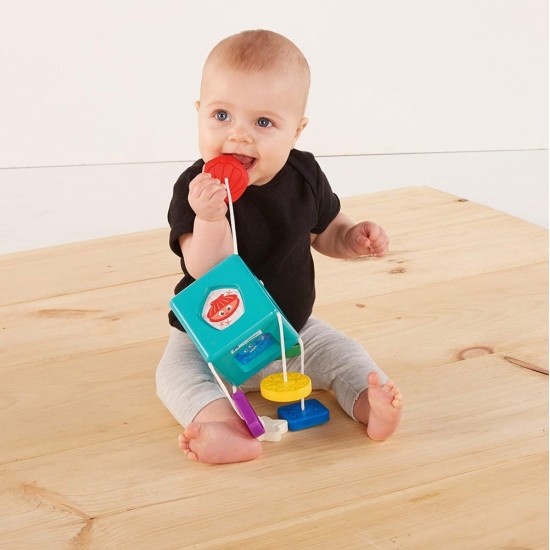 Jucarie bebelusi Baby Einstein - Cubul vesel Match and Grasp