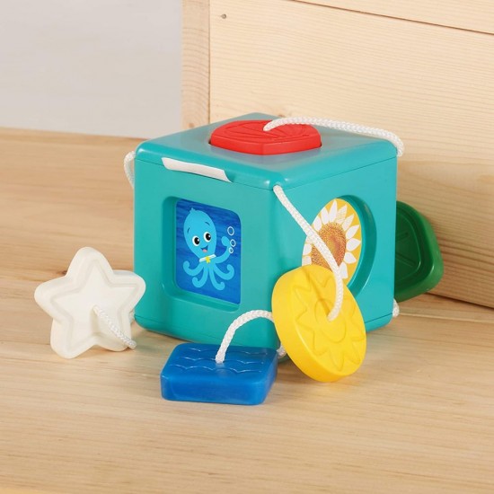Jucarie bebelusi Baby Einstein - Cubul vesel Match and Grasp