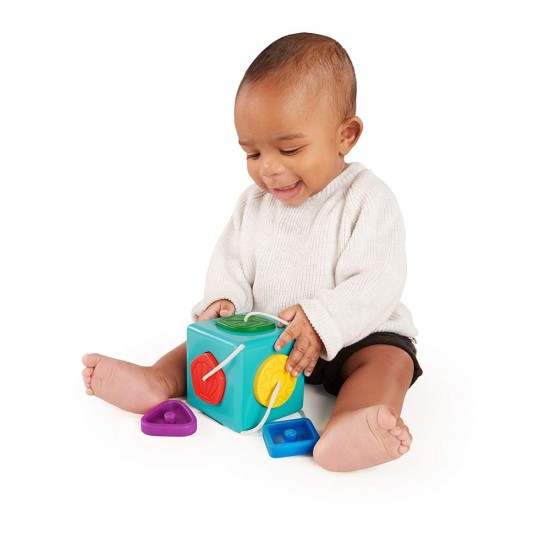 Jucarie bebelusi Baby Einstein - Cubul vesel Match and Grasp