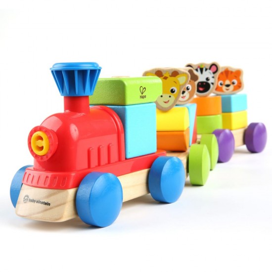 Jucarie de lemn Hape Discovery Train Baby Einstein