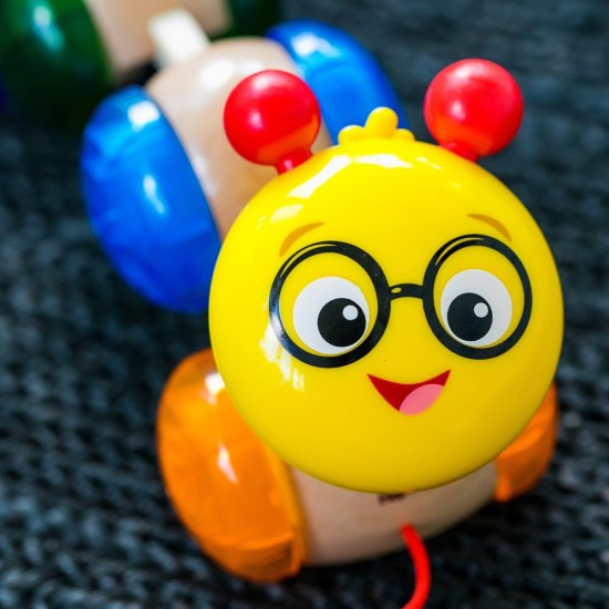 Jucarie din lemn Hape Inch Along Cal Baby Einstein